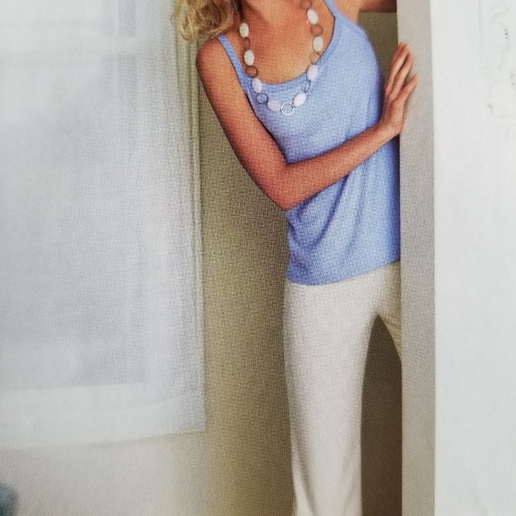 Weekenders joy collection, reversible rib cami in ice blue or black, fitted. - Picture 1 of 5